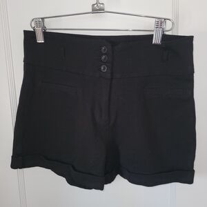 Ci Sono High Waist Black Women's Shorts